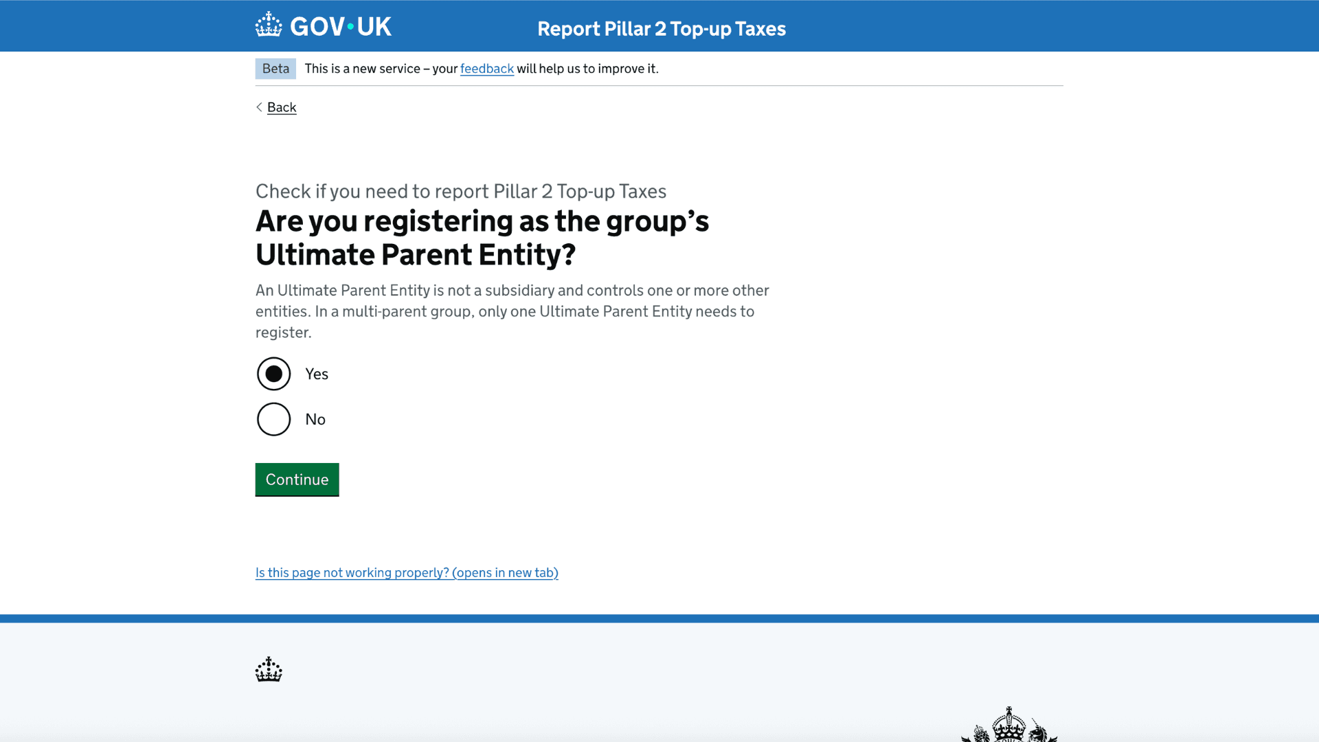 HMRC: Pillar 2 Top-up Tax Service